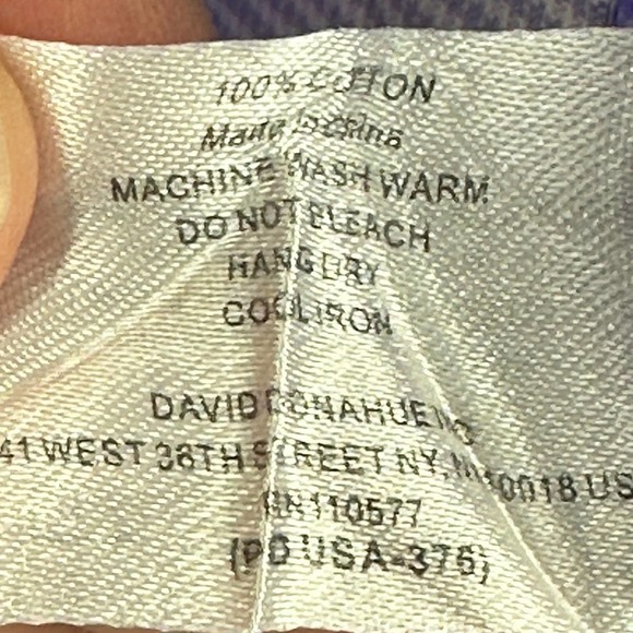 David Donahue Purple Dress Shirt - Picture 8 of 8